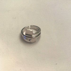 Sterling silver geometric Toe ring